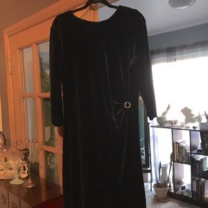 Black Velour Party Dress